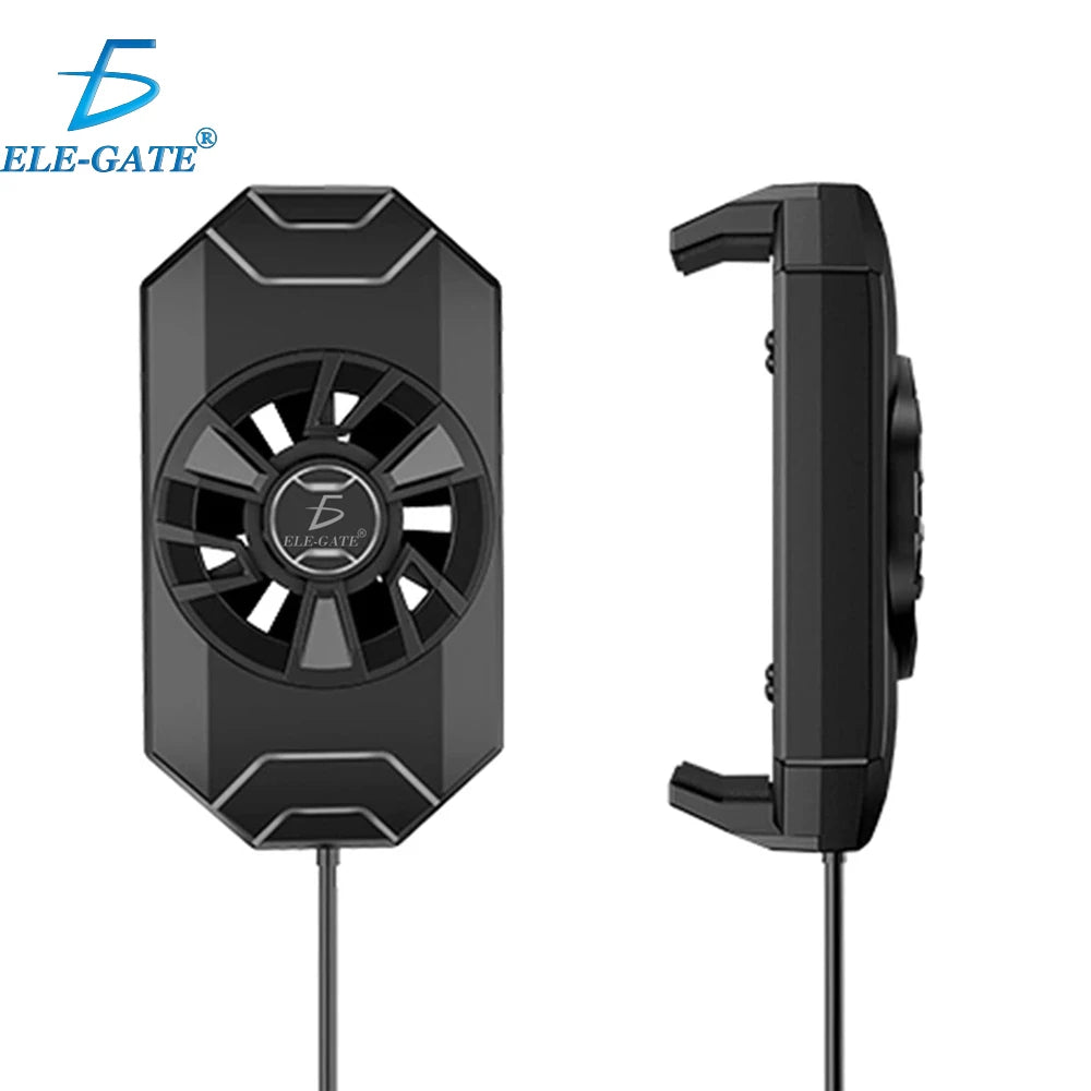 ELE-GATE Portable Rechargeable Mobile Phone Radiator Fan Quiet ABS Material Gaming Cooling (Model CLR.S1)