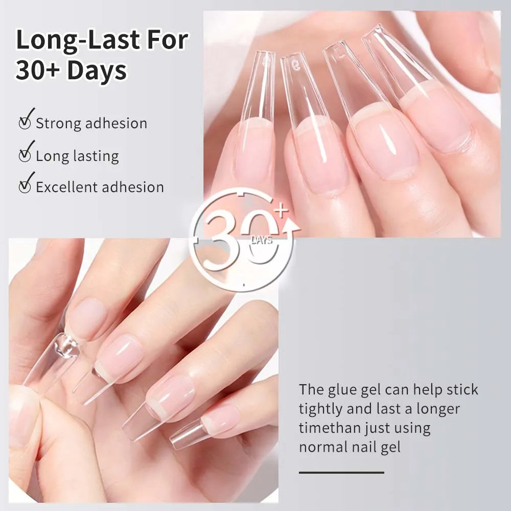 30g Non- stick hand - Solid Patch Adhesive， for Press On Nails, Nail Gel for Fake Nails, Super Strong Acrylic Nail Gel