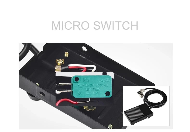 Free your Hand Spot Welding Switch Tig Torch Metal Foot Pedal Foot Switch 1.8 Meters Cable 2 Pins connector
