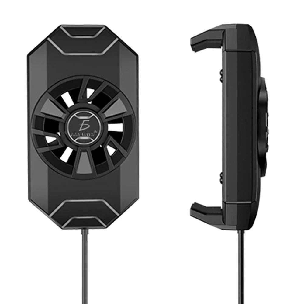 ELE-GATE Portable Rechargeable Mobile Phone Radiator Fan Quiet ABS Material Gaming Cooling (Model CLR.S1)