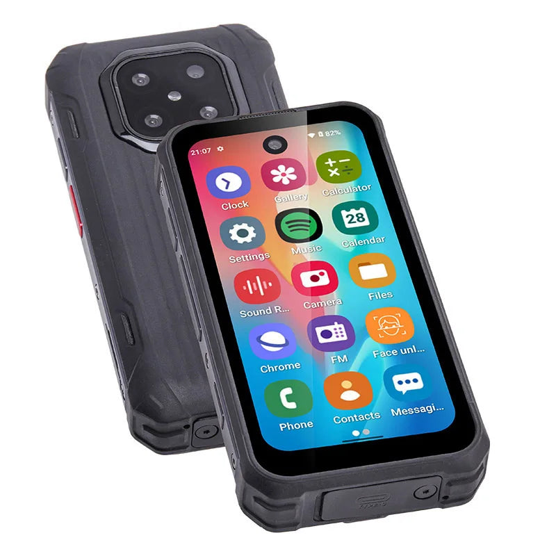 SOYES MAXo Rugged Mini Smartphone 6GB+128GB 3.88 Inch Octa Core Android 12 Dual Cards 4G Mini Mobile Phones 3000mAh Flashlight