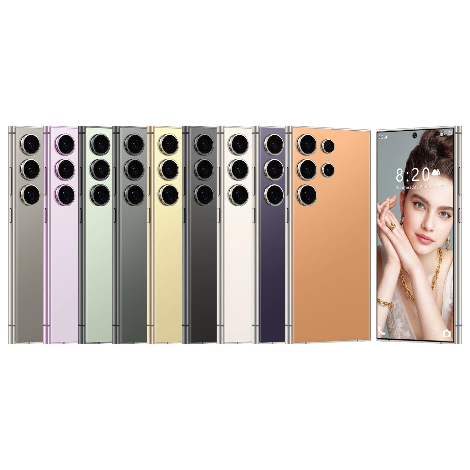S24 Ultra 5G Smartphone 7.3 Inch Large Real 4G Screen 65W Quick Charge 8+512GB All-in-One 12GB Built-in Pen US Stock