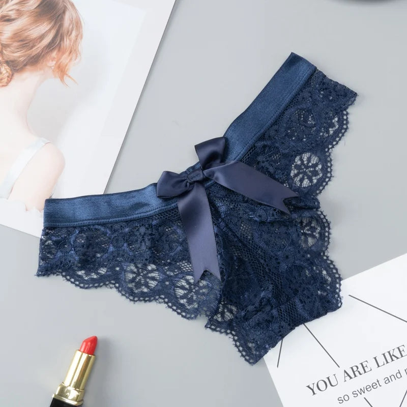 Women Lingerie G String Lace Underwear Female Sexy T-back Thong Hot Sale Transparent Panties Japan Style Girls Underpants