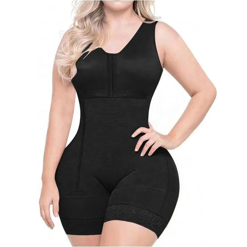 Custom Logo s Colombianas Mujer High Compression Post-operative Side Zip Body Shaper Woman Clothing  Shapewear for Women