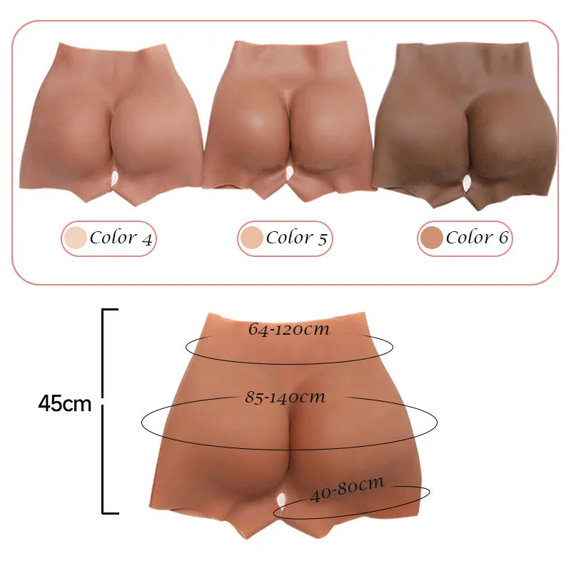 Soft Silicone Woman Clothing Thickened Bumbum Padded Shaper Panties with Bomb Butt Breathable Comfortable Pant Pads for Women