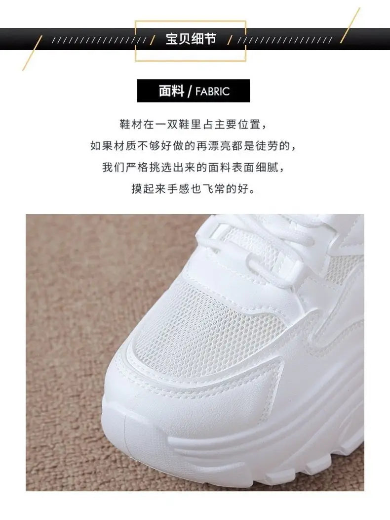 New Arrive Thick Bottom Trend Versatile Sneakers Women Flat Casual Sport Shoe New Sneakers Women Casual Breathable Sport Shoes
