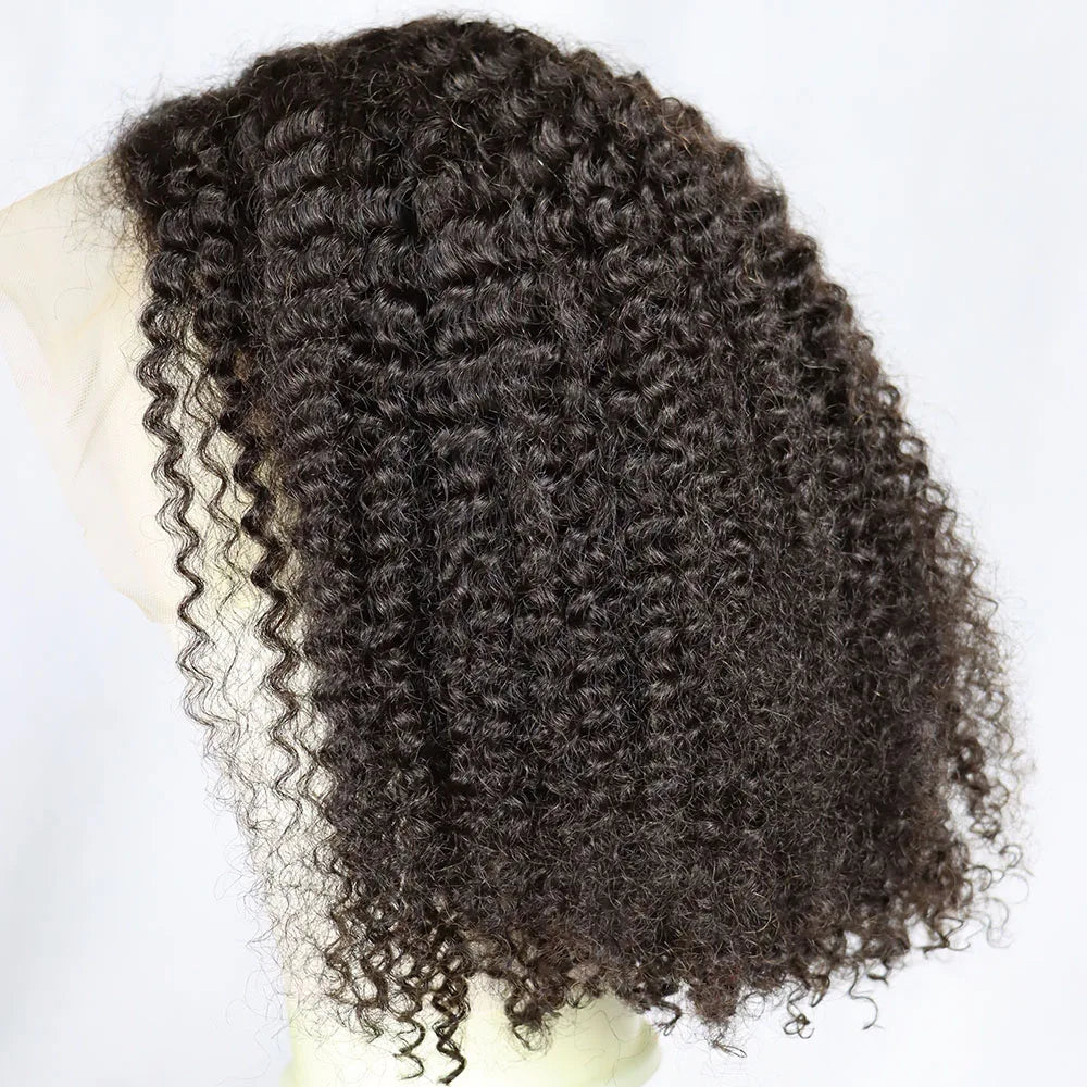 Kinky Curly Lace Frontal Bob Wig Human Hair  150% 180% 250% Density Lace Closure Brazilian Bob Human Hair Wigs for Black Women