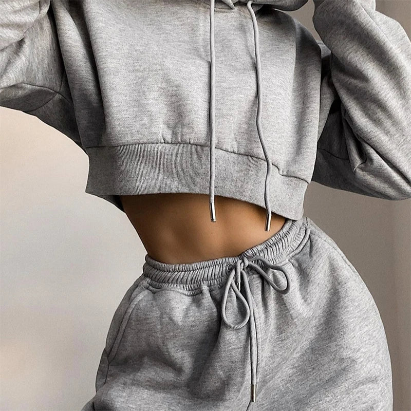 Women's Slim Sports Sexy Sexy Sports Casual Wear Plus Velvet Sports Dress Two-piece Sportswear Women