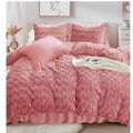 3PCS Premium Faux Fur Comforter Cover Set with Duvet Cover and 2 Pillow Shams-Made in China