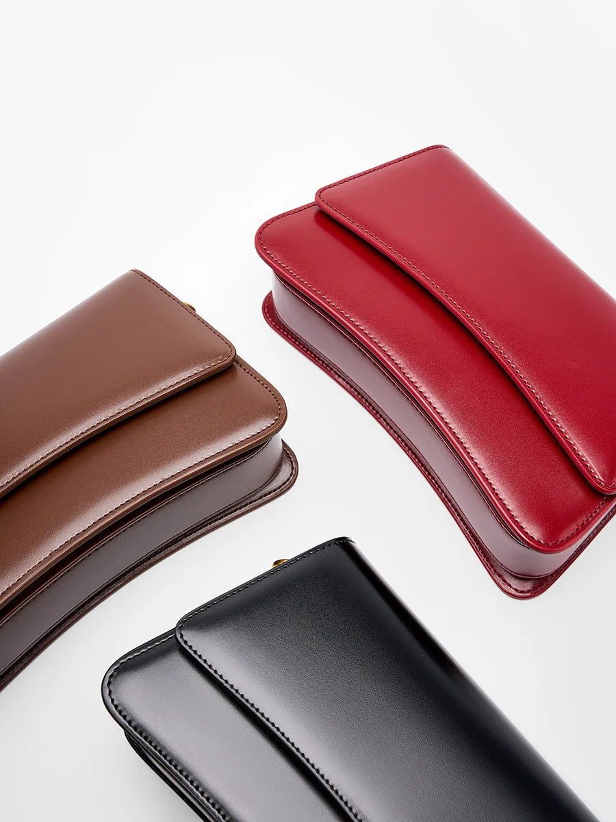 Mini Leather Flap Crossbody Sling Bags for Women 2025 Luxury Brand Design Handbag Simple Shoulder Bag Handbags Candy Portable