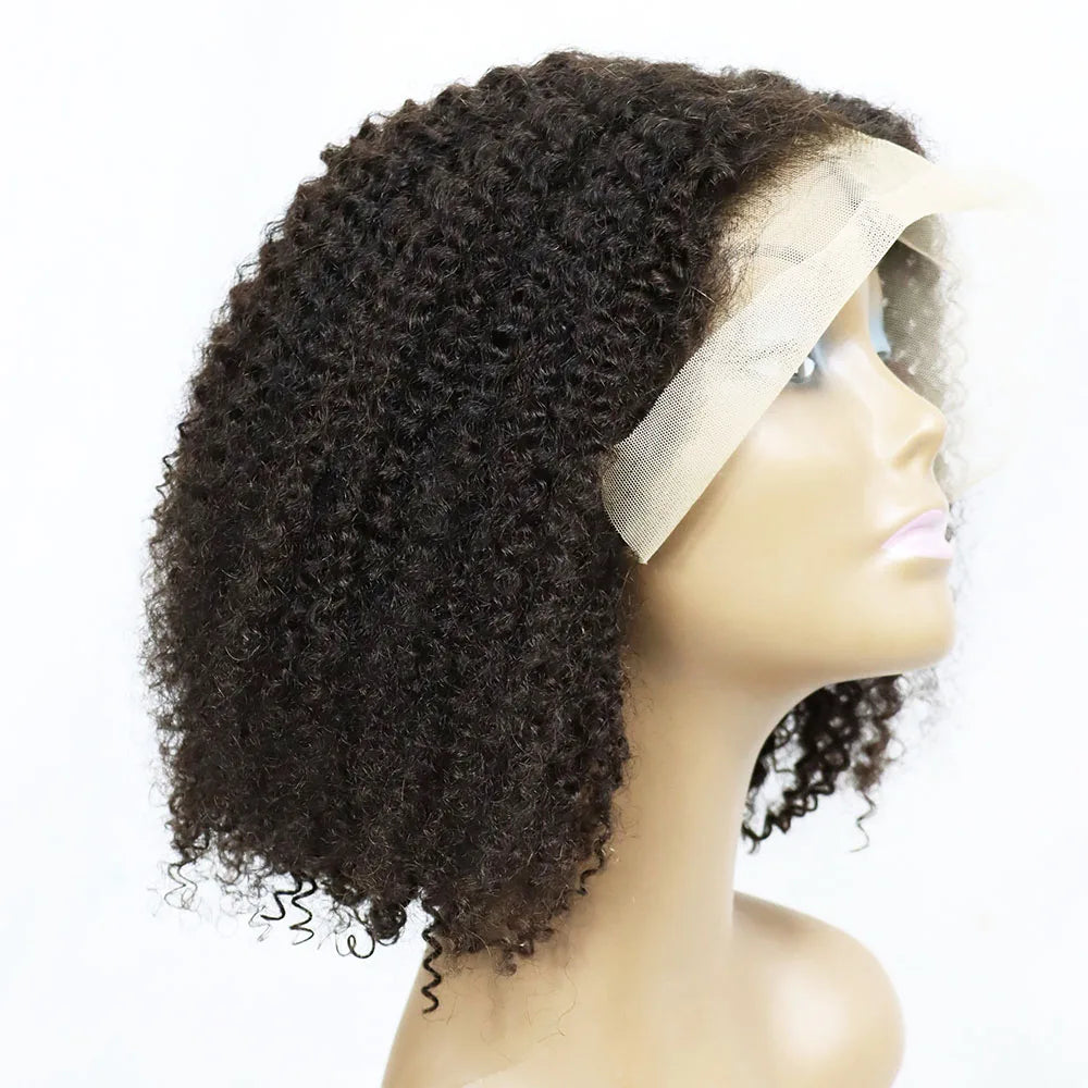 Kinky Curly Lace Frontal Bob Wig Human Hair  150% 180% 250% Density Lace Closure Brazilian Bob Human Hair Wigs for Black Women