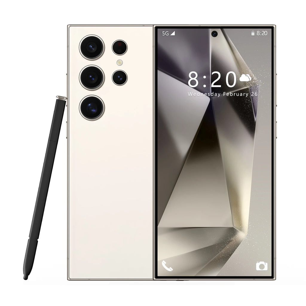2024 New S24 Ultra Global Edition 5G Smartphone MTK Processor HD Screen Smart Features Including Face Recognition Touch Screen