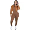 Winter Fall Women Clothes Fashion Wholesale Blank Crop Jackets Leather Baseball Women