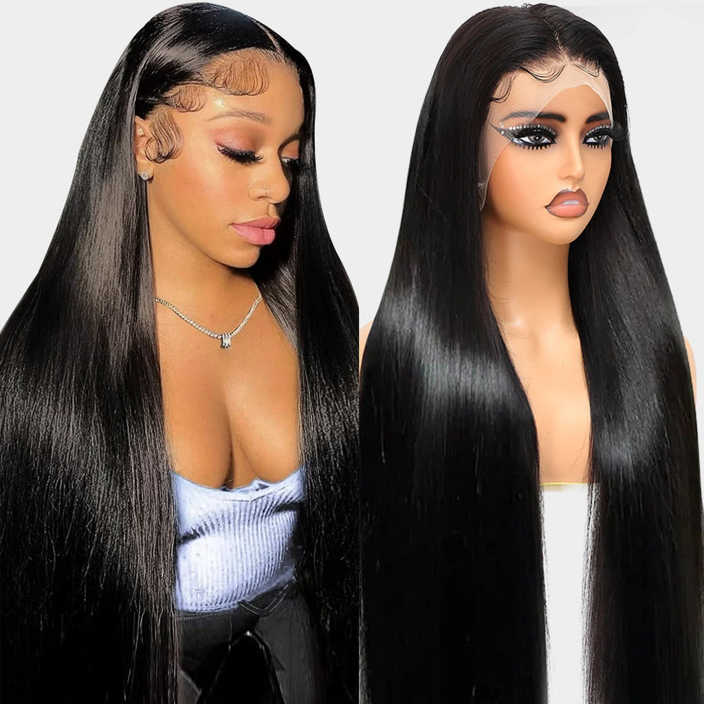 Virgin Vietnamese Hair 100% Human Hair Lace Front Wig 200% Density HD Transparent Lace Pre Plucked Glueless High Quality Long