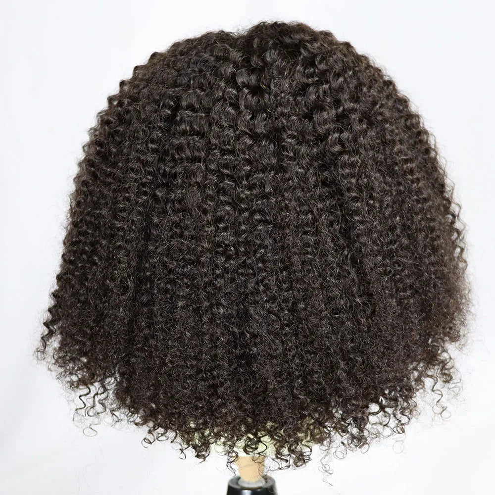 Kinky Curly Lace Frontal Bob Wig Human Hair  150% 180% 250% Density Lace Closure Brazilian Bob Human Hair Wigs for Black Women