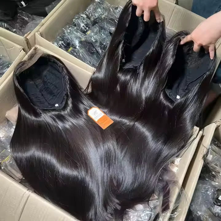 2024 Hot Selling Vietnamese Human Hair Lace Front Wig Virgin Hair Vendors Deep Wave Glueless Human Hair Wigs