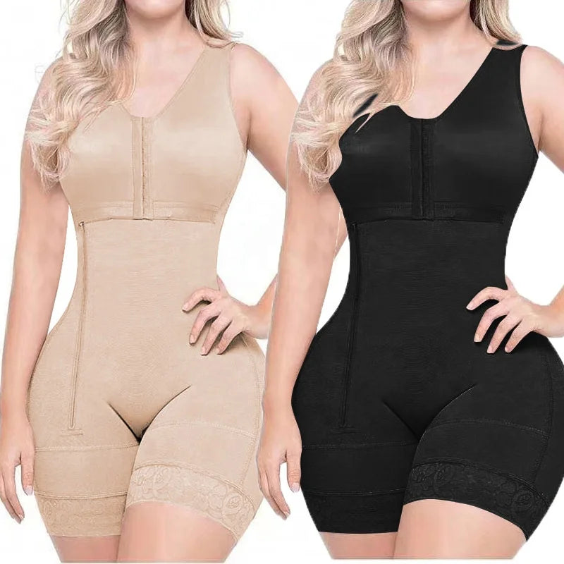 Custom Logo s Colombianas Mujer High Compression Post-operative Side Zip Body Shaper Woman Clothing  Shapewear for Women