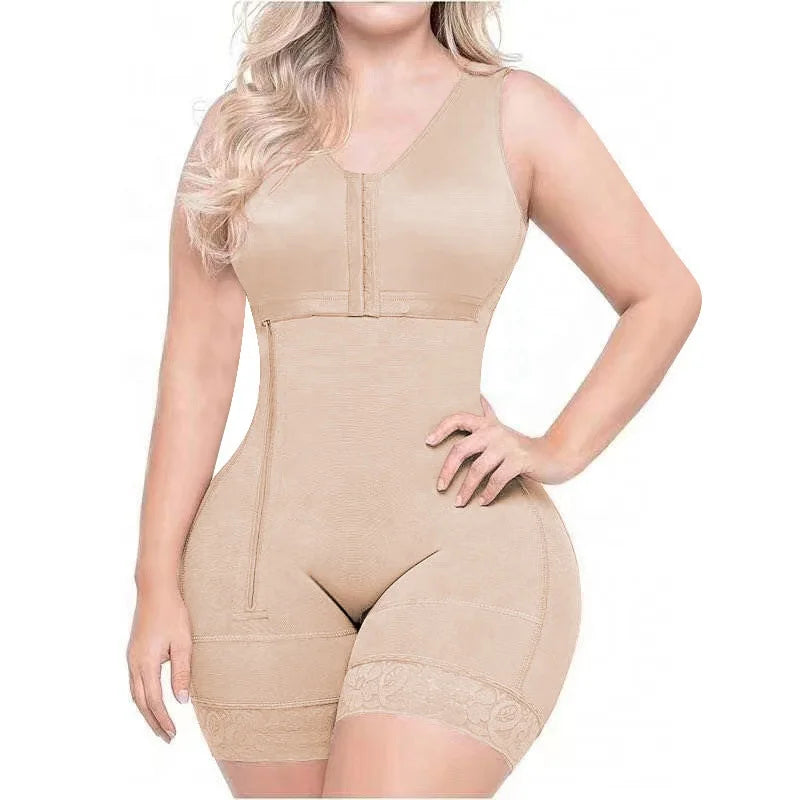 Custom Logo s Colombianas Mujer High Compression Post-operative Side Zip Body Shaper Woman Clothing  Shapewear for Women