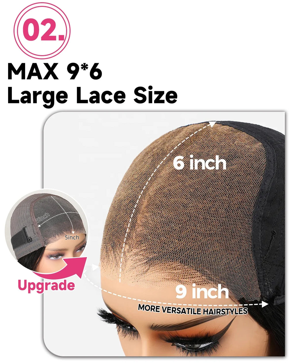 Factory New Arrival 9x6 Glueless Pre Plucked Pre Cut Bleached Knots for Lace Front Brazilian Hair Wig Bone Straight Human Wigs