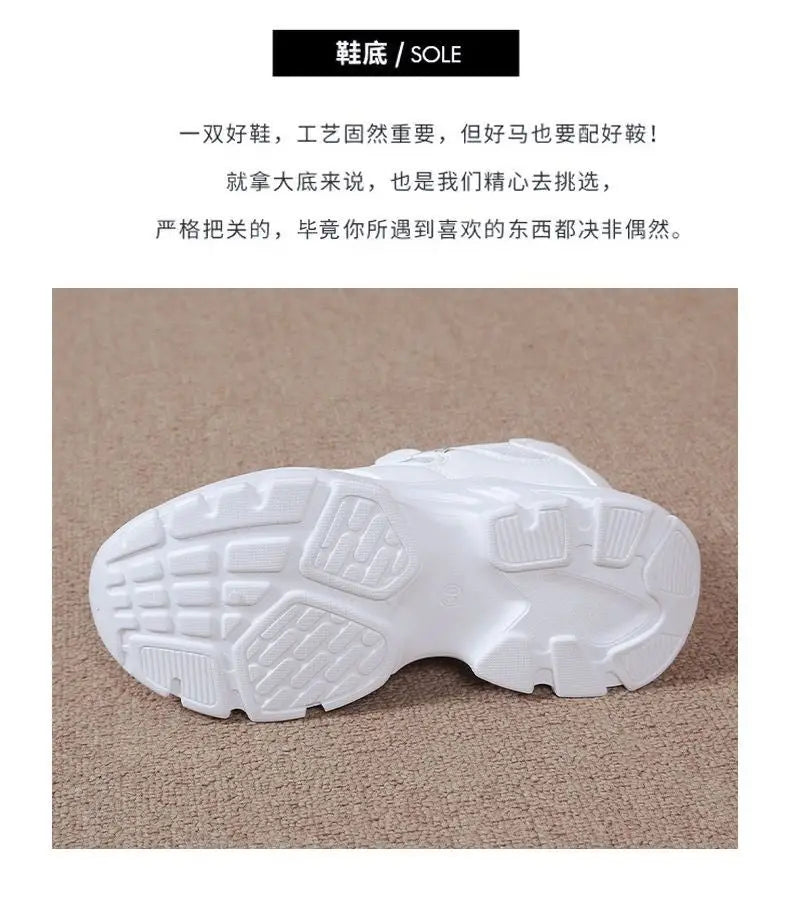New Arrive Thick Bottom Trend Versatile Sneakers Women Flat Casual Sport Shoe New Sneakers Women Casual Breathable Sport Shoes