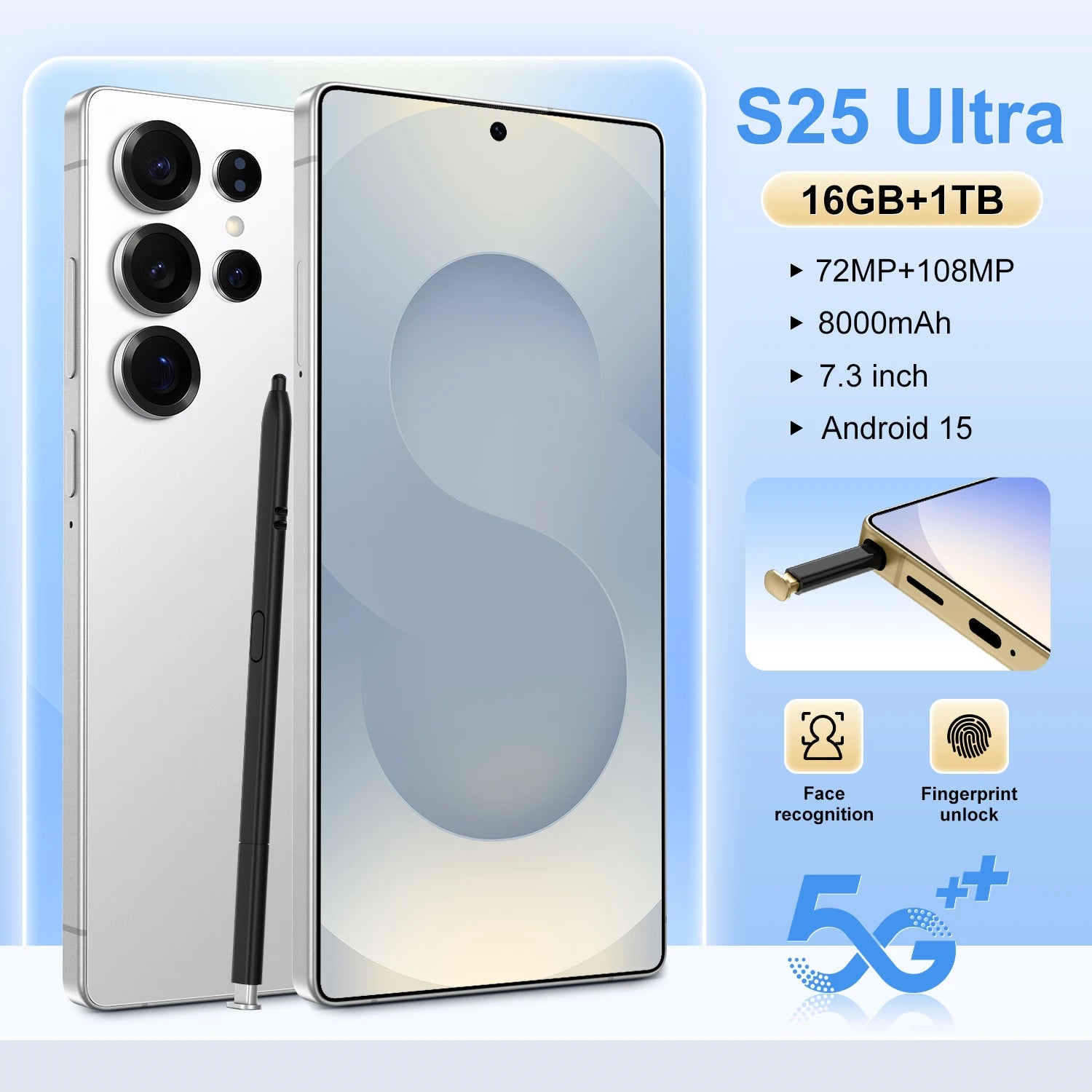 5G + Wi-Fi7 Enabled Mobile S25Ultra for High-speed Network Scenarios