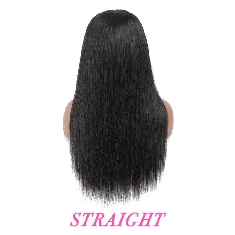 13X6 Cambodian Lace Front Human Hair Wigs With Baby Hair Glueless Curly Lace Front Wig Pre Plucked High Density Remy Hair Wig