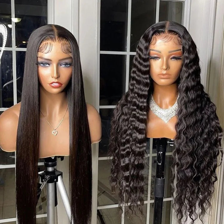 13X6 Cambodian Lace Front Human Hair Wigs With Baby Hair Glueless Curly Lace Front Wig Pre Plucked High Density Remy Hair Wig