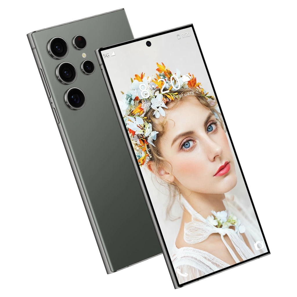 2024 New S24 Ultra Global Edition 5G Smartphone MTK Processor HD Screen Smart Features Including Face Recognition Touch Screen