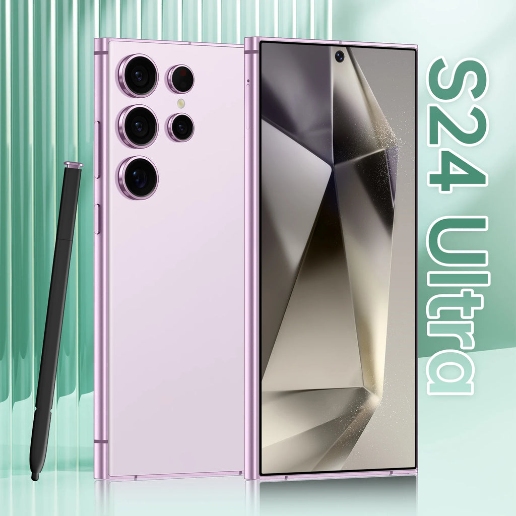 S24 Ultra 5G Smartphone 7.3 Inch Large Real 4G Screen 65W Quick Charge 8+512GB All-in-One 12GB Built-in Pen US Stock