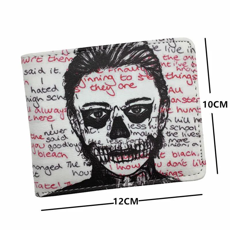 American Horror Story Cartoon Wallet Coin Pocket Credit Card Photo Boys and Girls Short Wallets