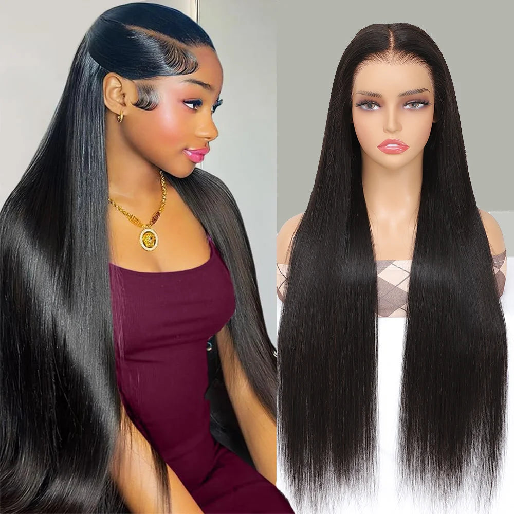 New Arrival 9x6 Glueless Wigs Raw Vietnamese Hair Natural Color Bone Straight High Density  13x4 HD Lace Front Human Hair Wig