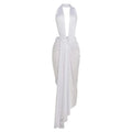 Summer New Street Style Women Dresses Sexy Sleeveless Halter Neck Backless High-Waisted Floor-Length Dress