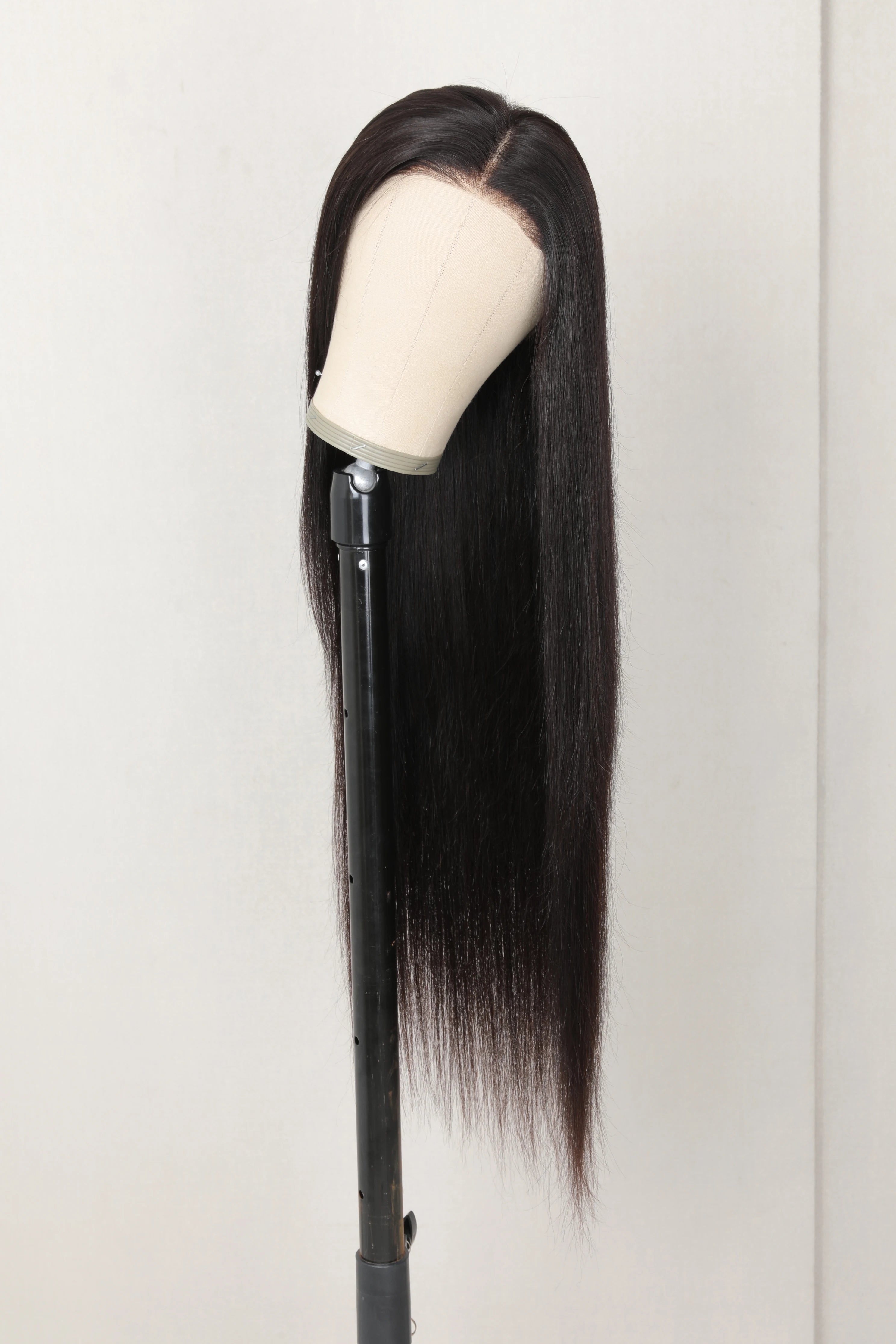 Factory New Arrival 9x6 Glueless Pre Plucked Pre Cut Bleached Knots for Lace Front Brazilian Hair Wig Bone Straight Human Wigs