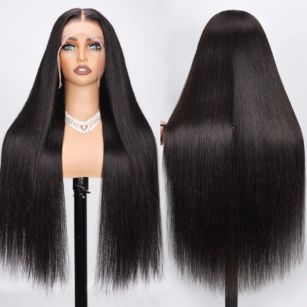 Virgin Vietnamese Hair 100% Human Hair Lace Front Wig 200% Density HD Transparent Lace Pre Plucked Glueless High Quality Long