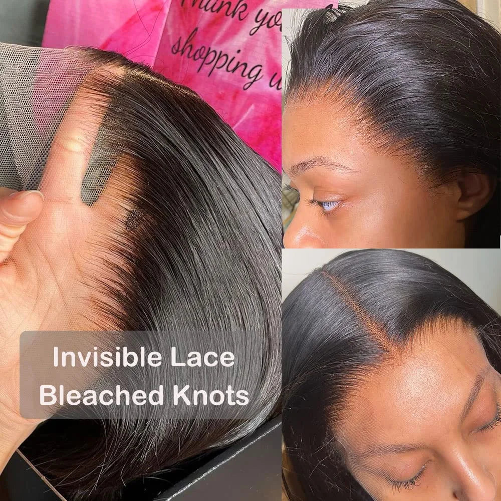 Virgin Vietnamese Hair 100% Human Hair Lace Front Wig 200% Density HD Transparent Lace Pre Plucked Glueless High Quality Long
