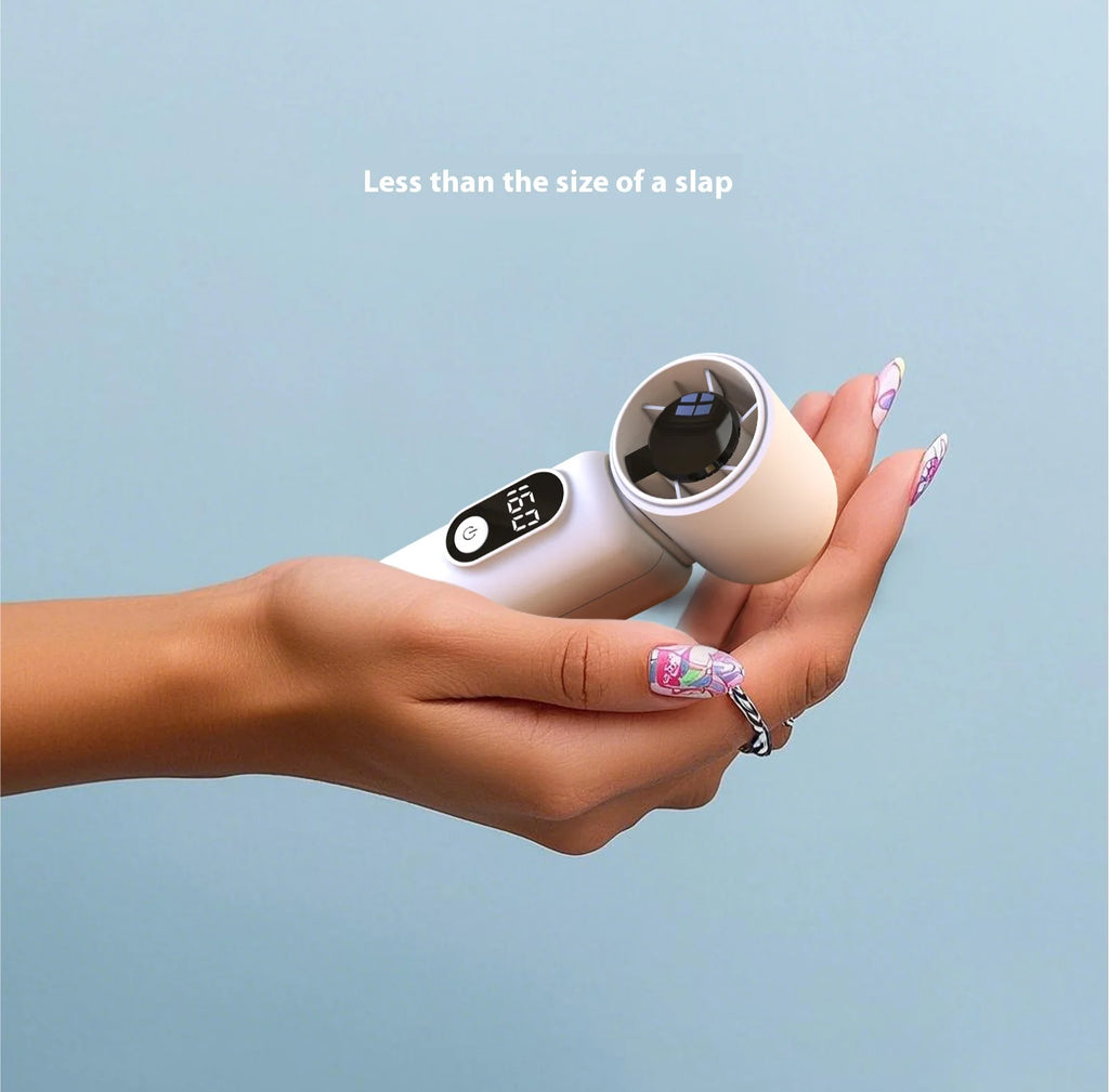 LOGO Customize Strong Wind Air Cooling Hand Small Fan Portable Usb Desktop Rechargeable Handheld Mini Fan for Personal
