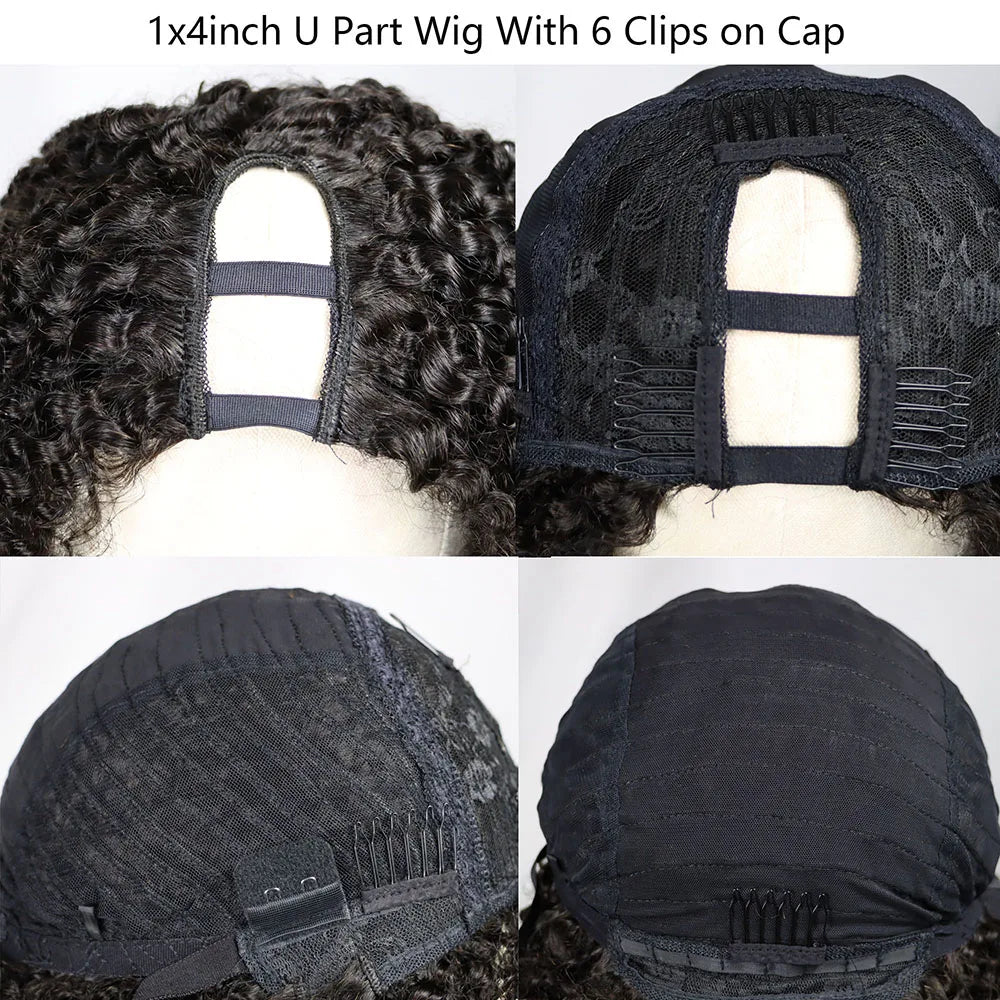 Kinky Curly Lace Frontal Bob Wig Human Hair  150% 180% 250% Density Lace Closure Brazilian Bob Human Hair Wigs for Black Women
