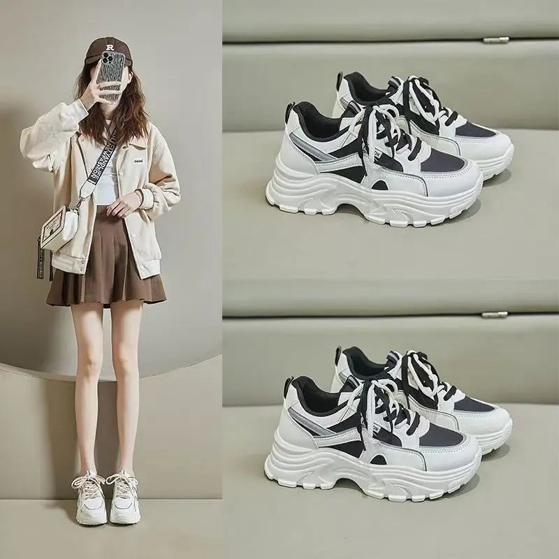 Breathable Soft Soled Campus Shoes Luxury Women's Casual Sports Shoes High Quality Simple Classic Color Sports Casual Shoes