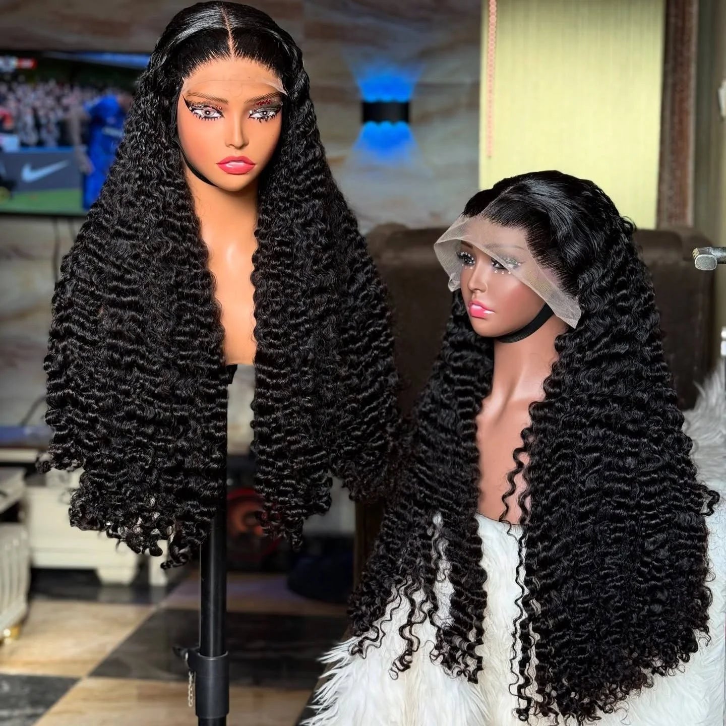 100% Virgin Vietnamese Human Hair HD Lace Front Bundles Black Women Soft Bouncy Long-Lasting 200% Density Deep Wave/Body