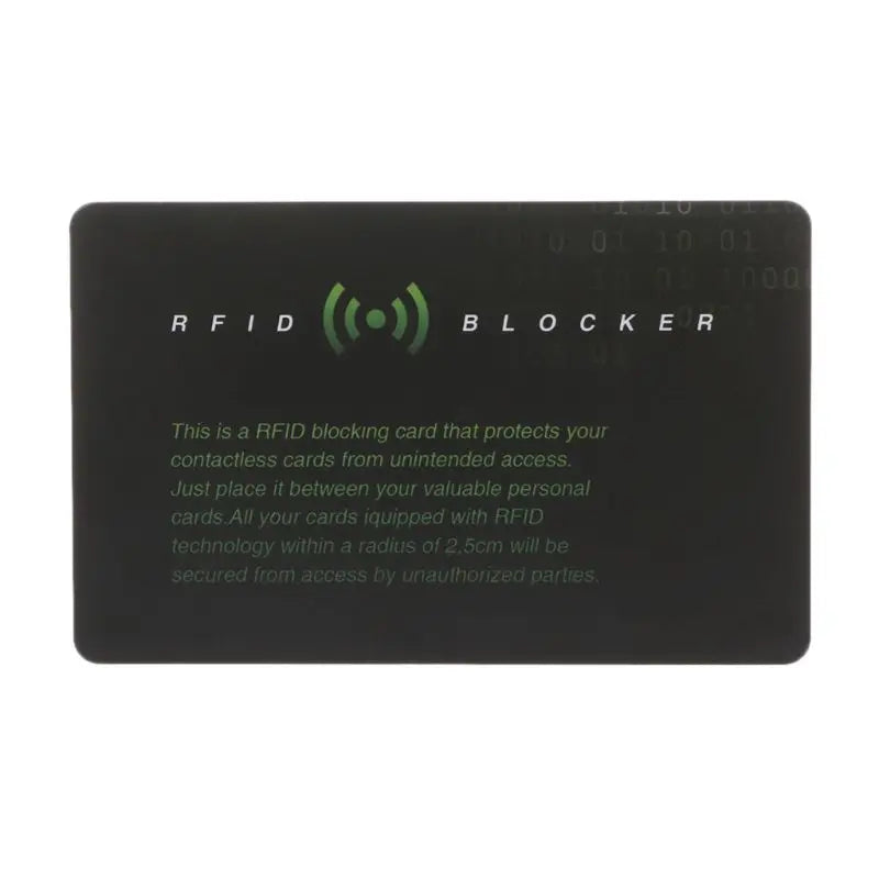 High Quality Portable Credit Card Protector RFID Blocking NFC Signals Shield Secure For Passport Case Purse