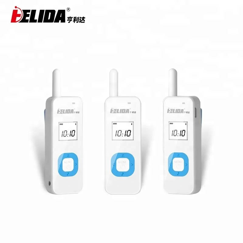 Super Mini Walkie Talkies, Portable Two-Way Radios for Restaurants, Outdoor Sports, Retail Stores, Hospital & Travel  2 Pack