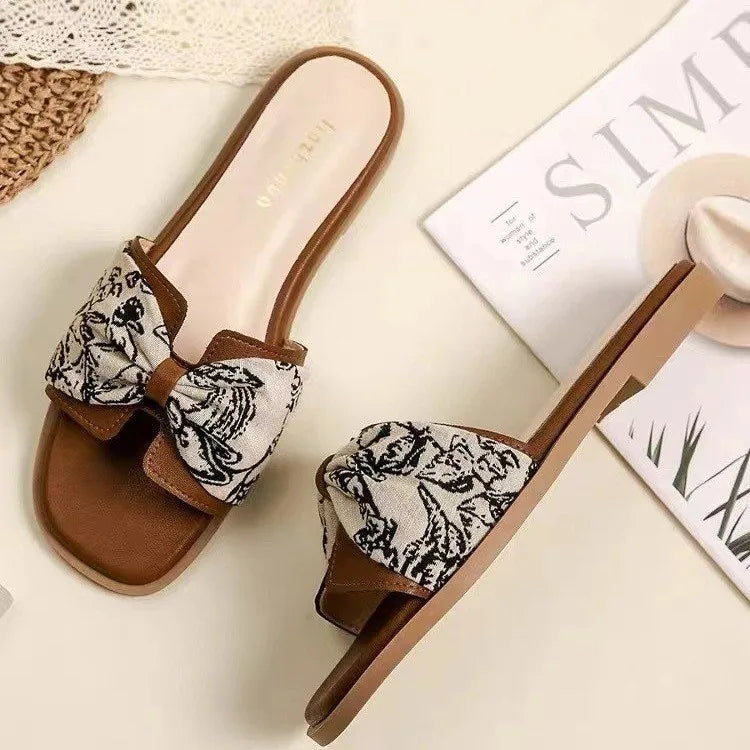 Summer Spring Fashion Trend Women's Open Toe Sandals with Genuine Leather Upper Strappy Design Durable Rubber Midsole