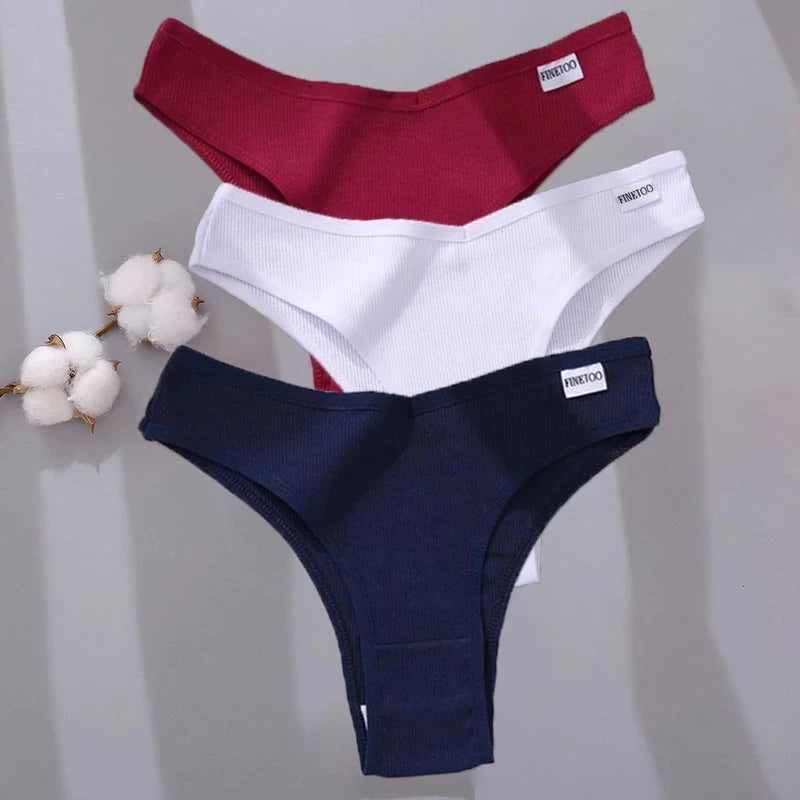 Sexy Cotton Panties Women Low Waist Female Underpants Comfortable Underwear Female T-back Underpants Lady Bikini Panty M-XL