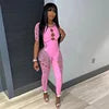 Short Sleeve Hollowed Out Drilling Sexy Slim High-waisted Lace One-piece Playsuits Sexy Romper Woman