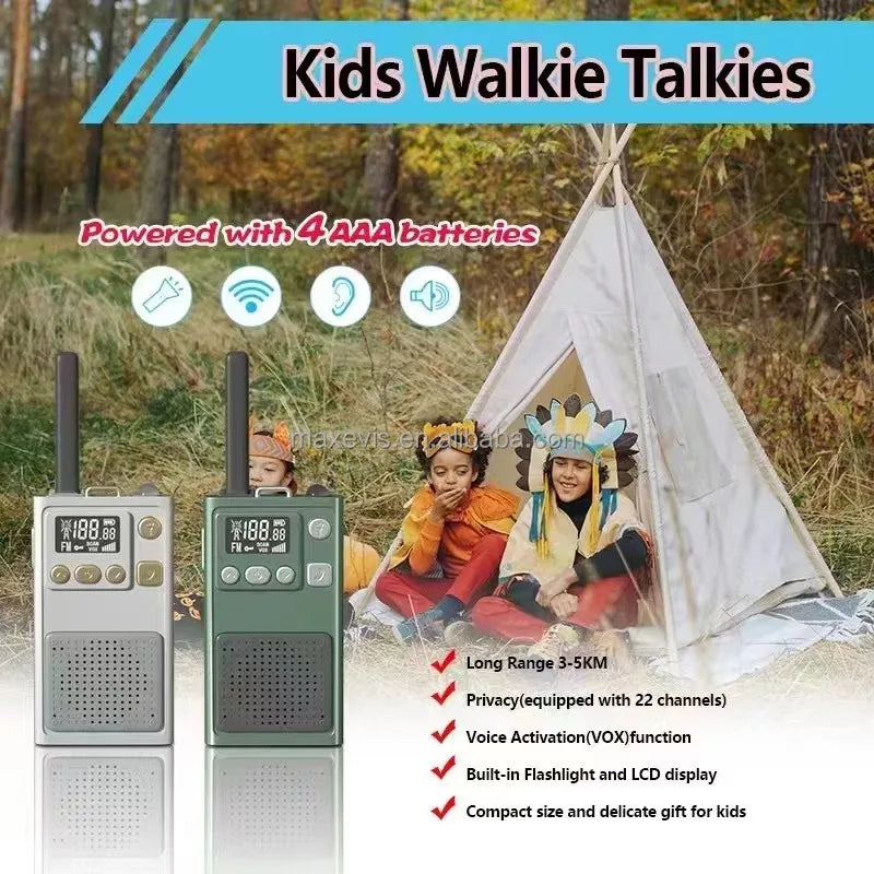 OEM Factory Fashion Design Foldable Walkie Talkie Toys for Boys Girls Kids and Adults for Communication in Home & Outdoors