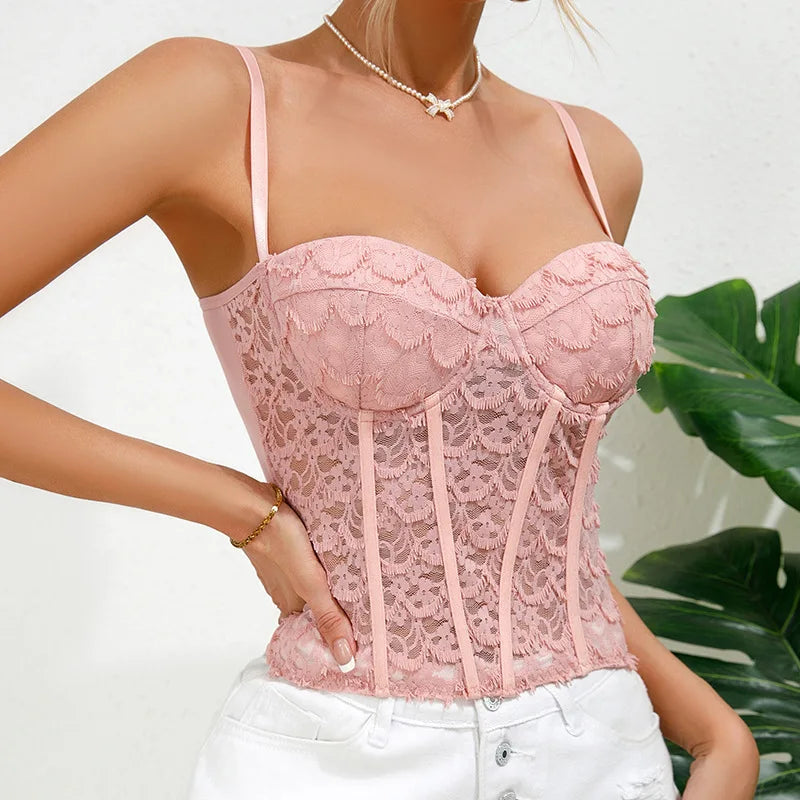 Summer Sexy Women Tank Top Club Corset Ropa Blusas Ladies Crop Tops Cropped Shirt Woman Clothing Camis Top