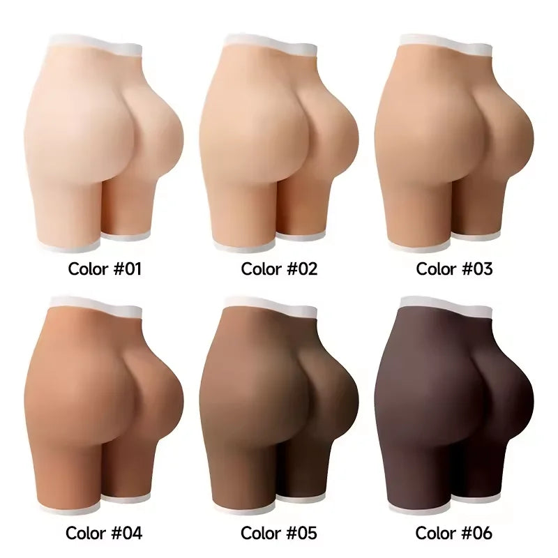 Silicone Butt and Hip Fake Bomb Bumbum Thickening Padded Shaper Buttock Panties for Plus Size Woman Clothing Womens Panties