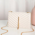 New Fashion Embroidered Mini Waterproof PU Bag Minimalist Fringe Chain Bag Handbag Women's Compact Square Crossbody Bag