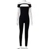 Liu Ming Custom Design Women Sexy Y2K Clothing Short Sleeve Hollow Out Skinny Romper Jumpsuit