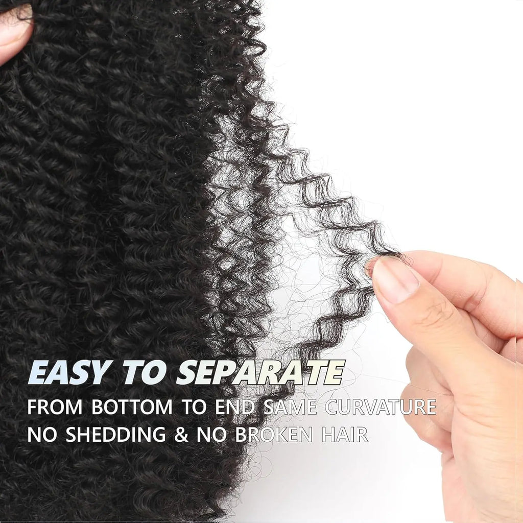 Brazilian Virgin Afro Kinky Bulk Hair Big Package 100% Human Hair for Dreadlock Twist Braiding Hair Extensions